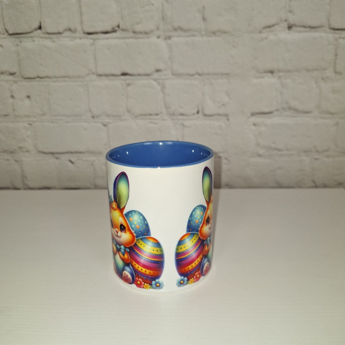 Oster Tasse Hase bunt – Keramikbecher mit Osterhasen Motiv – Kaffeetasse Geschenk zu Ostern