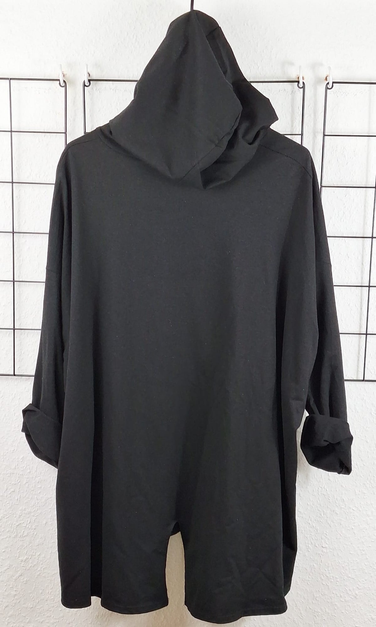 Rückansicht Damen Hoodie mit Maus-Motiv