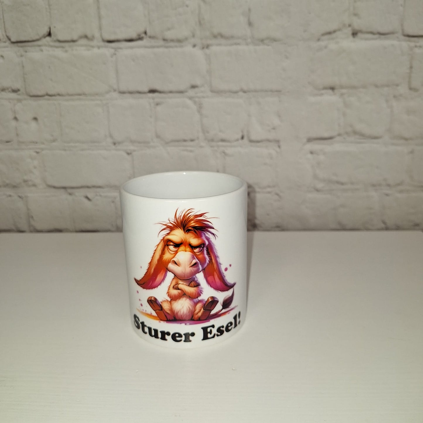 Humorvolles Esel-Design Tasse