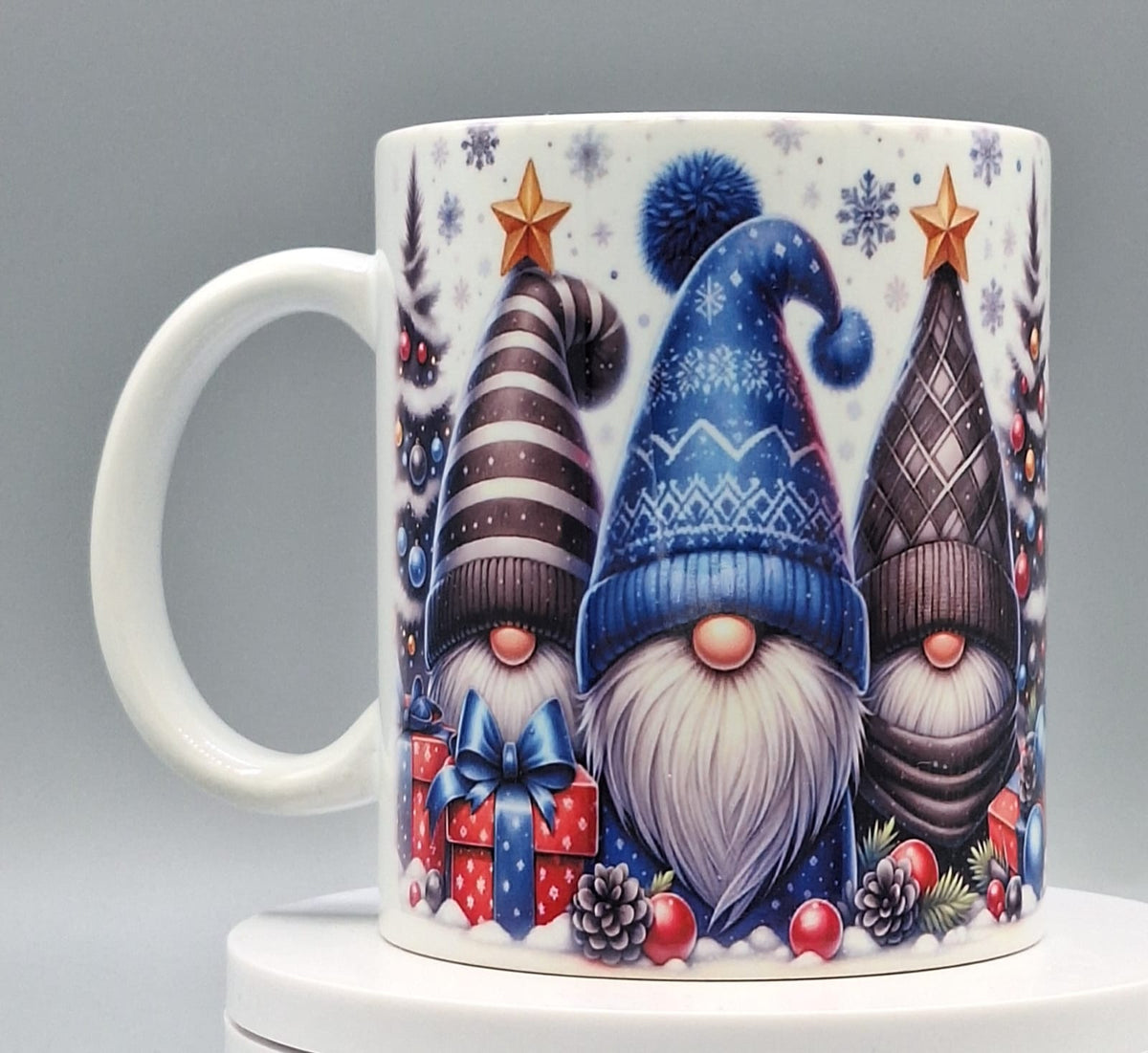 Detailaufnahme Wichtel Weihnachtszauber Tasse Motiv